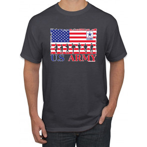 US Army Soldiers Veterans Flag Americana/American T-Shirt
