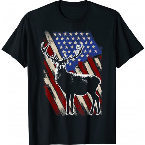 US Flag Deer T-Shirt