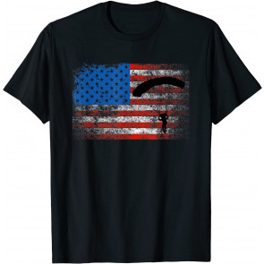 US Flag Skydiving  T-Shirt
