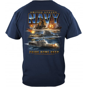 US Navy Pride Runs DEEP T-Shirt