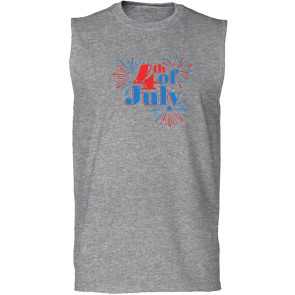USA "4th Of July" Graphic Design Mens Muscle Tank T-Shirt