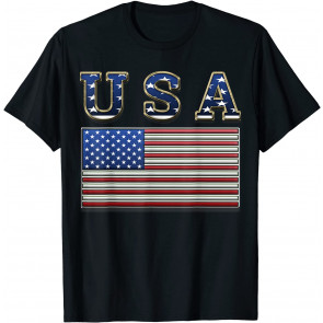 USA American Flag United States US Patriotic T-Shirt
