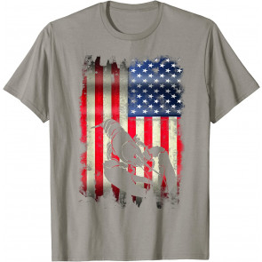 USA Lobster Vintage American Flag T-Shirt