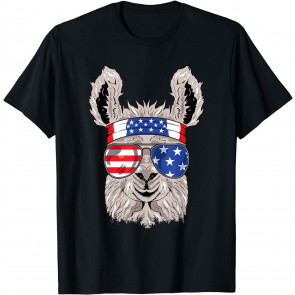 USA Patriotic Llama  T-Shirt