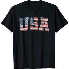 USA US Flag Patriotic 4th Of July America T-Shirt