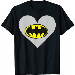 Valentine's Day Batman Heart Logo T-Shirt