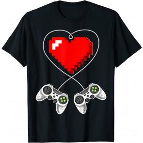 Valentine's Day Video Game Controller Heart T-Shirt