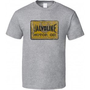 Valvoline Vintage Motor Oil Logo Cool Fan Mechanic Gift Worn Look T-Shirt