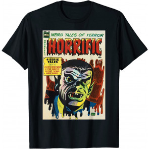 Vampire Halloween Horror Vintage Comic Book Retro T-Shirt