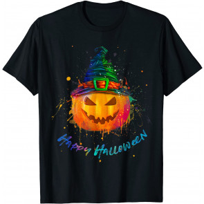 Very Cool Looking Scary Happy Halloween Pumpkin T-Shirt