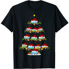 Video Game Lover Lighting Santa Video Game Christmas Tree T-Shirt