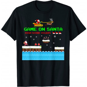 Video Game On Santa Ugly Christmas Gamer Santa Claus Gift T-Shirt