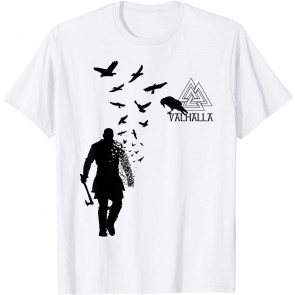 Viking Ragnar Lodbrok Valhalla Odin Ravens T-Shirt
