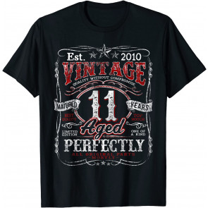 Vintage 11th Birthday 2010 Limited Edition Born In 2010 Gift T-Shirt