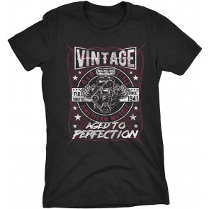 Vintage 1941 Aged To Perfection - American Muscle - 80th Birthday Gift T-Shirt