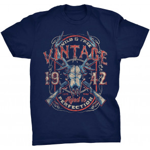 Vintage 1942 Aged To Perfection - Deer Skull T-Shirt