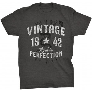 Vintage 1942 Aged To Perfection 79th Birthday Gift T-Shirt
