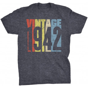 Vintage 1942 Retro Birthday Gift For Men T-Shirt