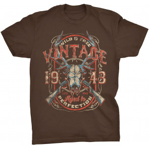 Vintage 1943 Aged To Perfection - Deer Skull T-Shirt
