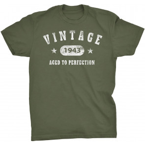 Vintage 1943 Aged To Perfection - Stars T-Shirt
