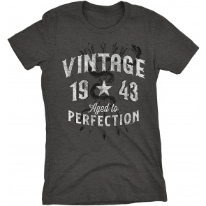 Vintage 1943 Aged To Perfection 78th Birthday Gift T-Shirt