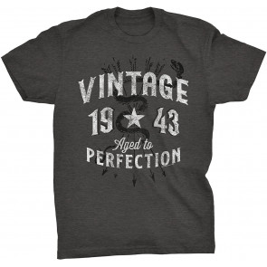 Vintage 1943 Aged To Perfection 78th Birthday Gift T-Shirt
