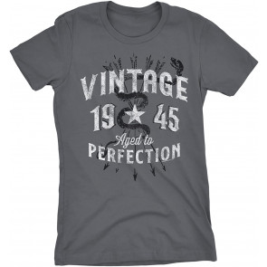 Vintage 1945 Aged To Perfection 76th Birthday Gift T-Shirt