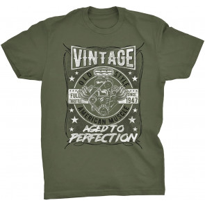 Vintage 1947 Aged To Perfection - American Muscle - 74th Birthday Gift T-Shirt