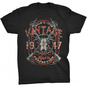 Vintage 1947 Aged To Perfection - Deer Skull T-Shirt