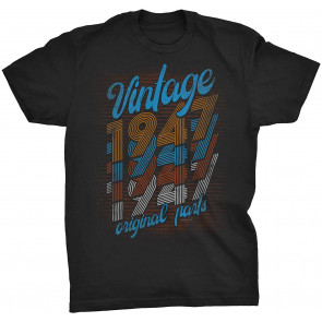Vintage 1947 Original Parts - Retro Birthday  T-Shirt