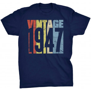 Vintage 1947 Retro Birthday Gift For Men T-Shirt