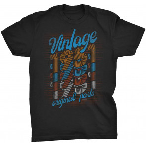Vintage 1951 Original Parts - Retro Birthday  T-Shirt