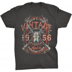 Vintage 1956 Aged To Perfection - Deer Skull T-Shirt