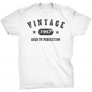 Vintage 1957 Aged To Perfection - Stars T-Shirt