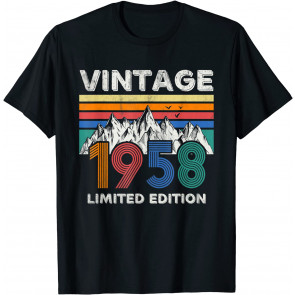 Vintage 1958 63rd Birthday 63 Years Old Gift Men Women T-Shirt