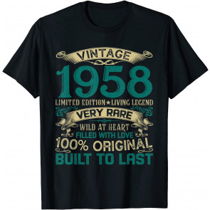 Vintage 1958 Limited Edition 64 Years Old 64th Birthday T-Shirt