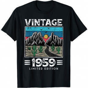 Vintage 1959 Made In 1959 62nd Birthday Limited Edition T-Shirt