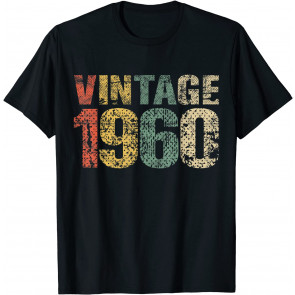 Vintage 1960 60th Birthday Gift 60 Year Old Sixty Bday T-Shirt