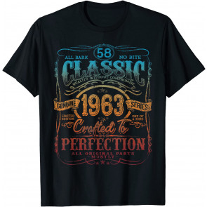 Vintage 1963 Limited Edition Gift 58 Years Old 58th Birthday T-Shirt