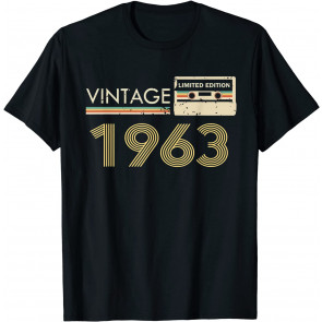 Vintage 1963 Made In 1963 58th Birthday Limited Edition T-Shirt