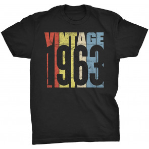 Vintage 1963 Retro Birthday Gift For Men T-Shirt