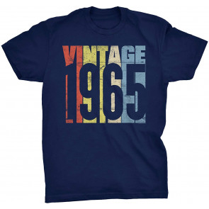 Vintage 1965 Retro Birthday Gift For Men T-Shirt