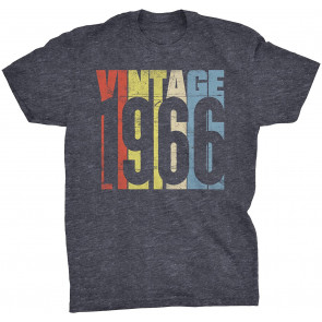 Vintage 1966 Retro Birthday Gift For Men T-Shirt