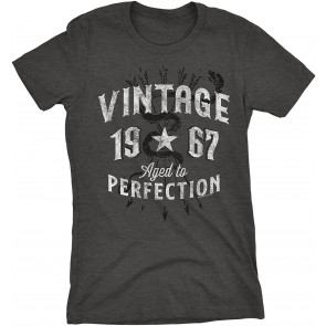 Vintage 1967 Aged To Perfection 54th Birthday Gift T-Shirt