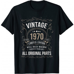 Vintage 1970 51st Birthday All Original Parts Men Women T-Shirt