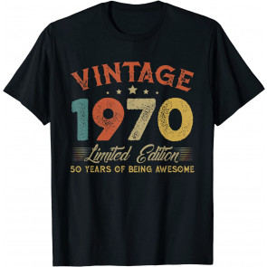 Vintage 1970 Clothes 50 Years Old Retro 50th Birthday Gifts T-Shirt