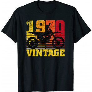 Vintage 1970 Motocross Dirt Bike 50th Birthday Gift T-Shirt