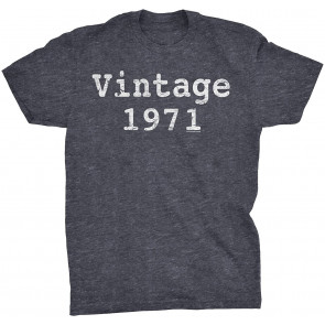 Vintage 1971 - Distressed Vintage Print T-Shirt