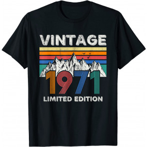 Vintage 1971 50th Birthday 50 Years Old Gift Men Women T-Shirt