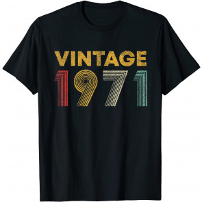 Vintage 1971 50th Birthday Gift Men Women 50 Years Old T-Shirt